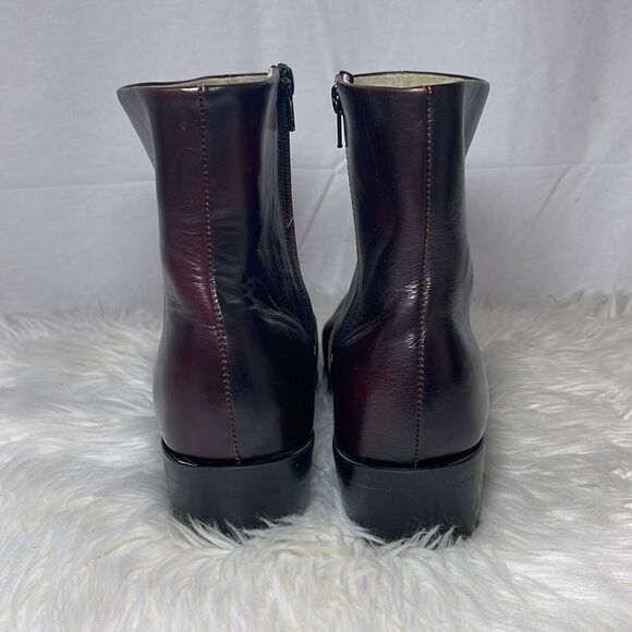 Durango Brown Leather Side Zip Short Western Boots Sz 8.5 EE - Picture 3 of 7
